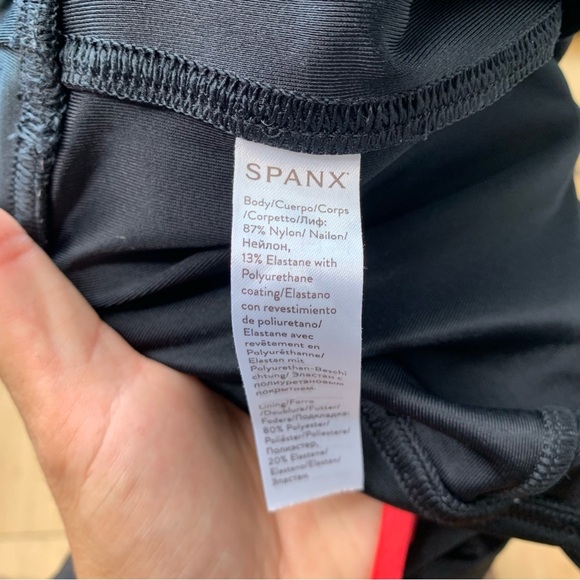 Spanx Black Metallic Shimmer Leggings - Picture 8 of 8